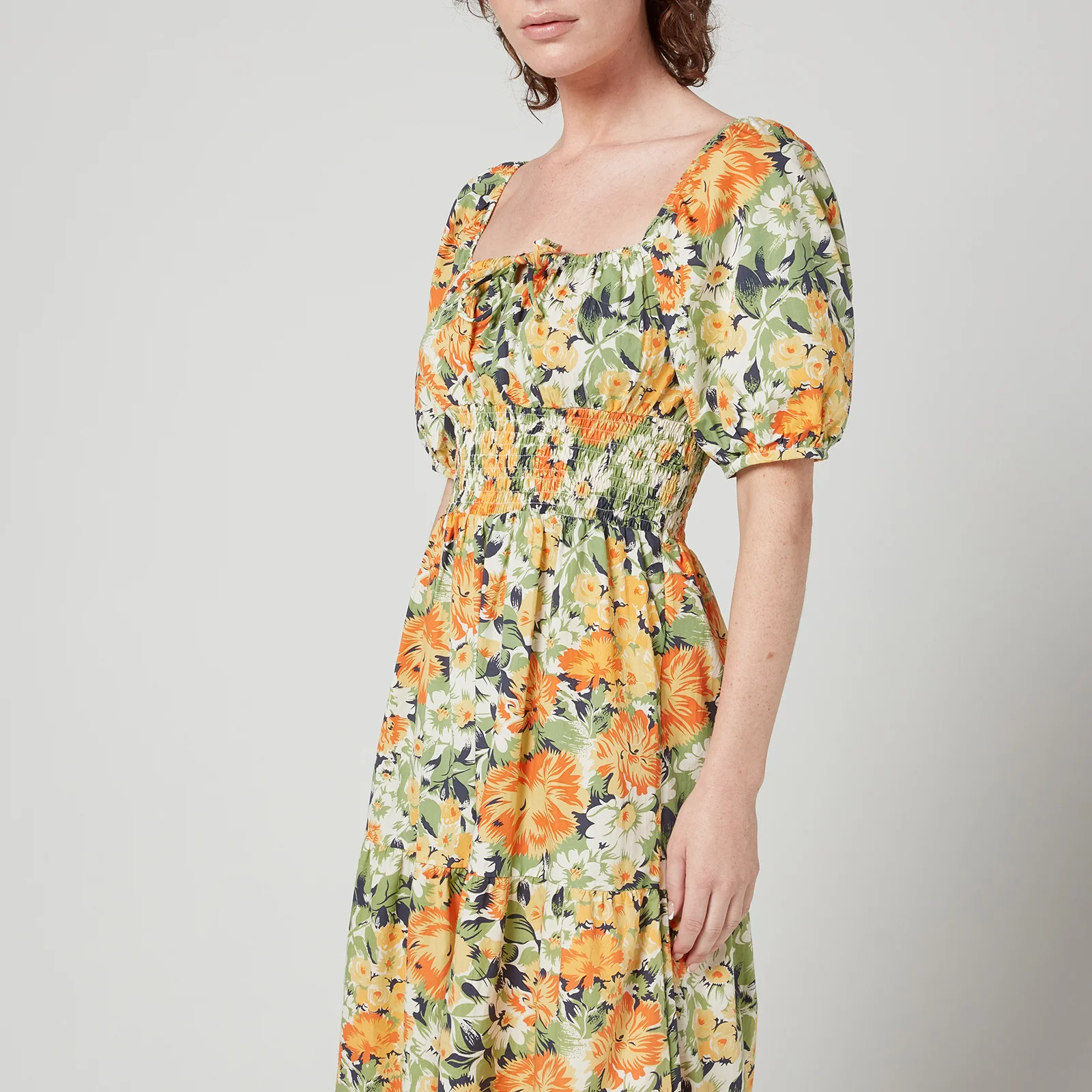 Faithfull The Brand Women's Rene Midi Dress - Pilotta Floral Print Image 1