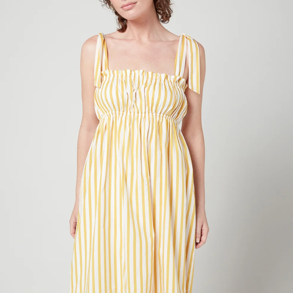 Faithfull The Brand Women's Gia Midi Dress - Martie Stripe Print Image 1