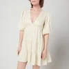 Faithfull The Brand Women's Elmiya Mini Dress - Plain Cream - Image 1