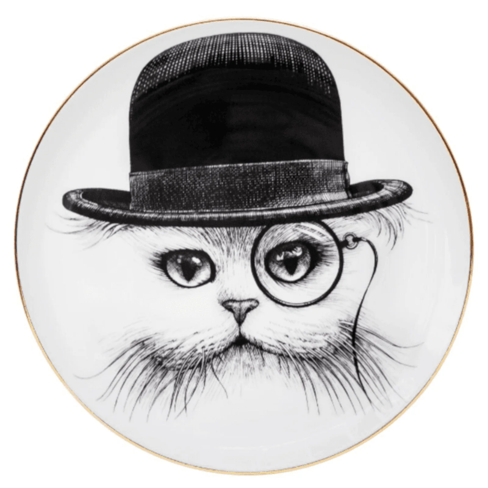 Rory Dobner Decorative Perfect Plate - Cat Hat Image 1