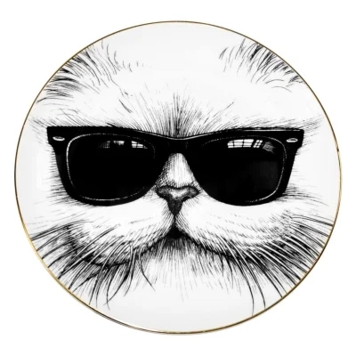 Rory Dobner Decorative Perfect Plate - Cool Cat