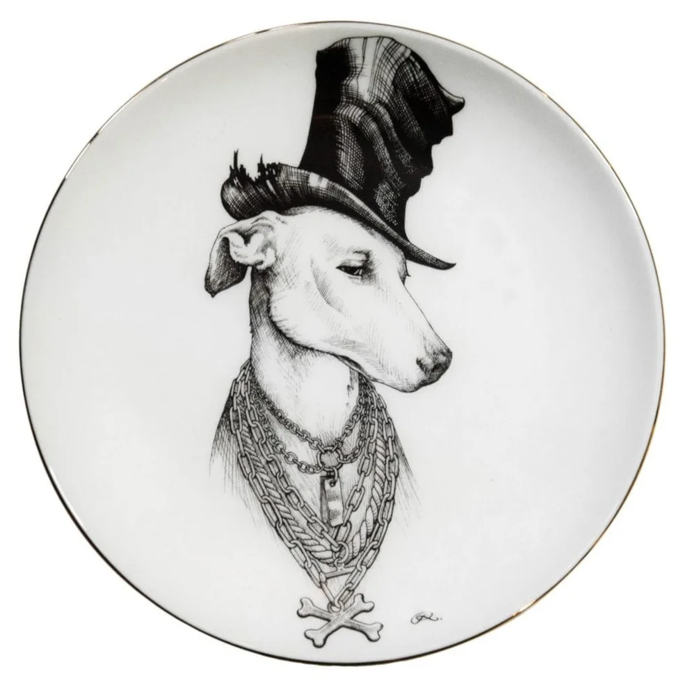 Rory Dobner Decorative Perfect Plate - The Don Whippet - Medium Image 1