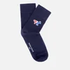 Maison Kitsuné Men's Tricolour Fox Classic Socks - Navy - Image 1