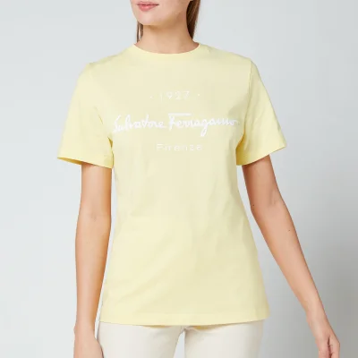 Salvatore Ferragamo Women's Signature T-Shirt - Yellow