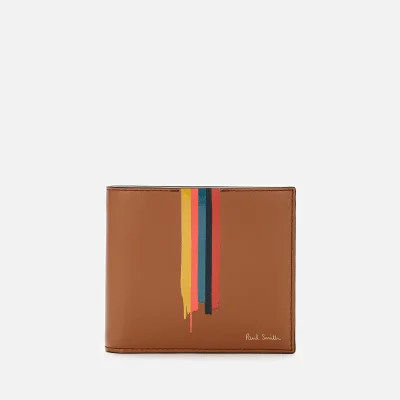 PS Paul Smith Men's Paint Stripe Bifold Wallet - Tan