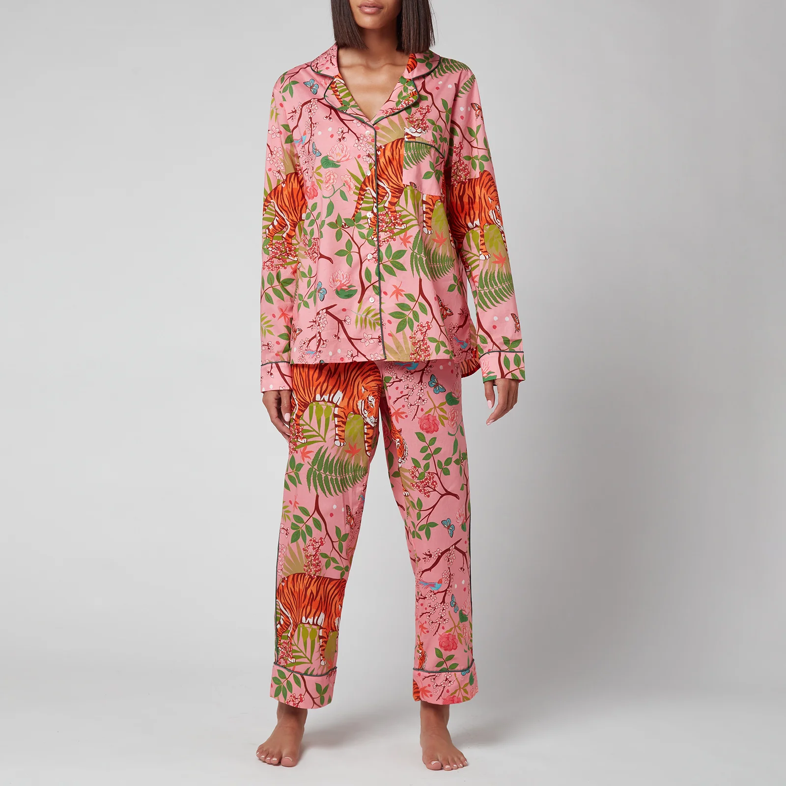 Karen Mabon Women's Tiger Blossom Pyjama Set - Pink Image 1