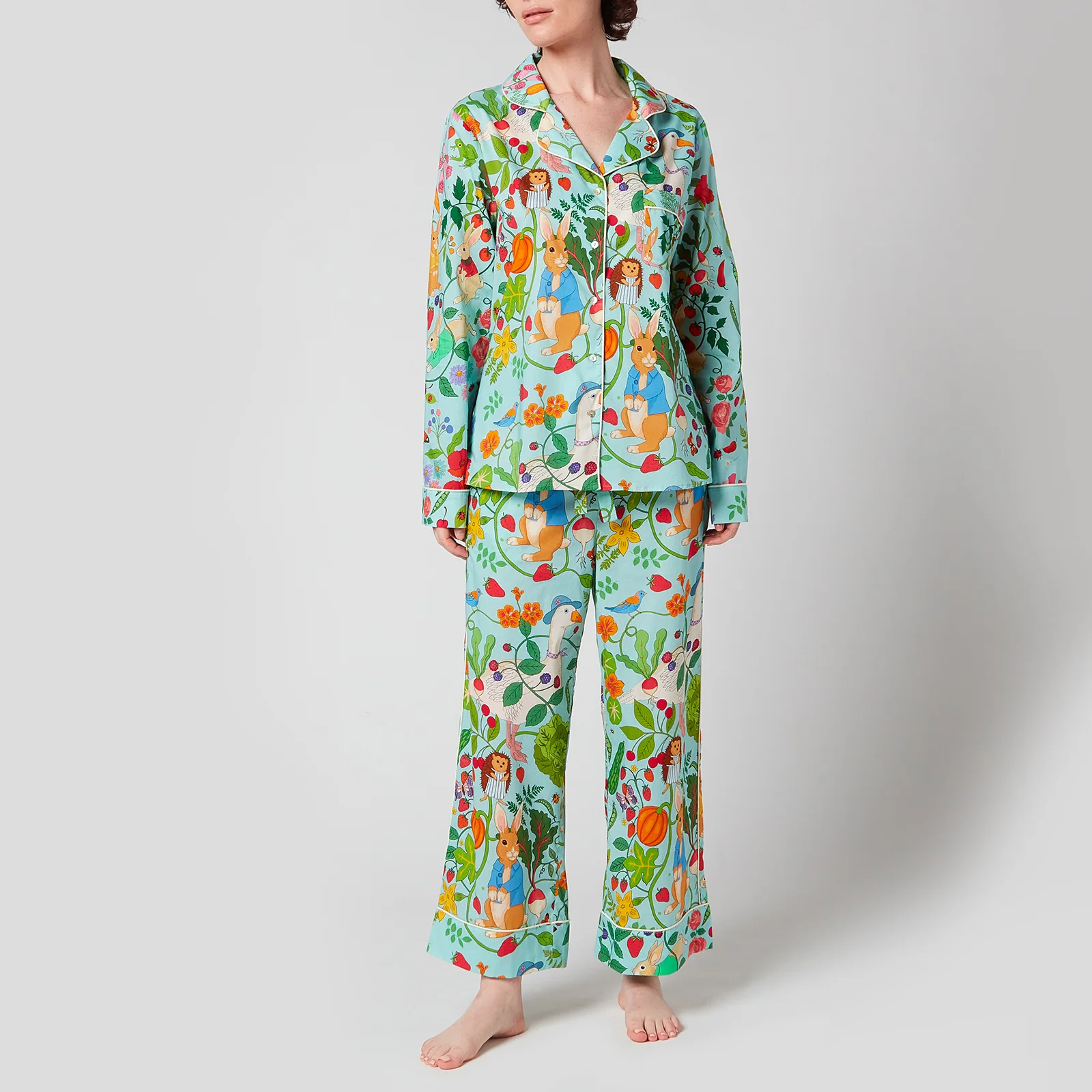 Karen Mabon Women's Karen Mabon X Peter Rabbit Pyjamas - Sky Blue Image 1