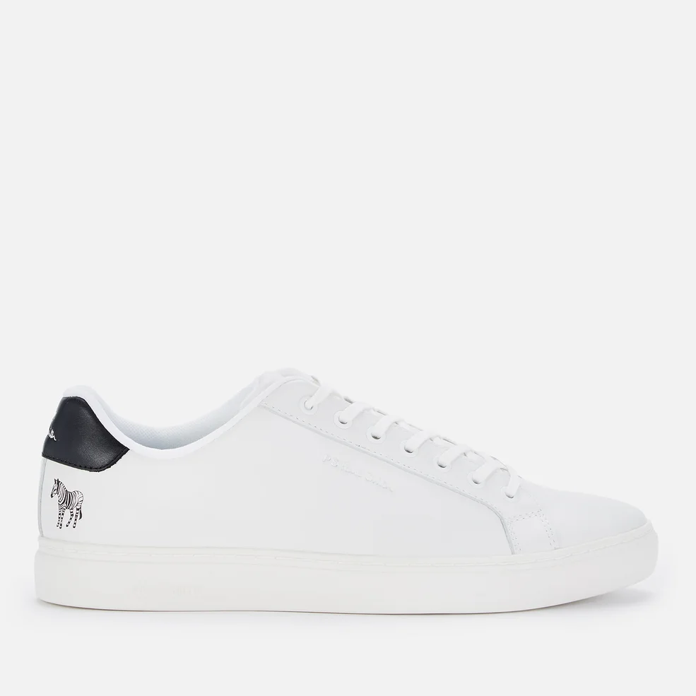 PS Paul Smith Men's Rex Leather Cupsole Trainers - White/Black Tab Image 1