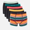 PS Paul Smith Men's 5-Pack Trunk Boxer Shorts - Black/Stripe - Image 1