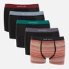 PS Paul Smith Men's 5-Pack Trunk Boxer Shorts - Black/Multi Stripe - Image 1