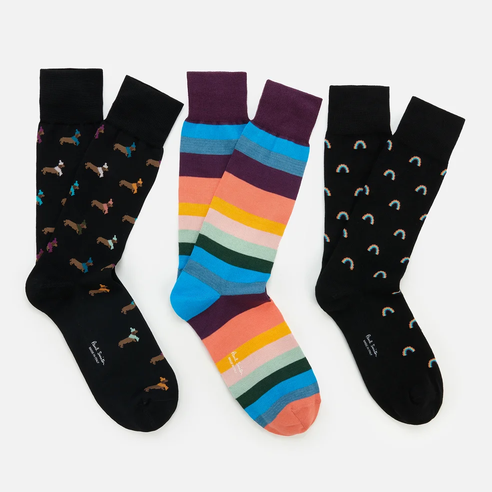 PS Paul Smith Men's 3-Pack Socks - Black Image 1