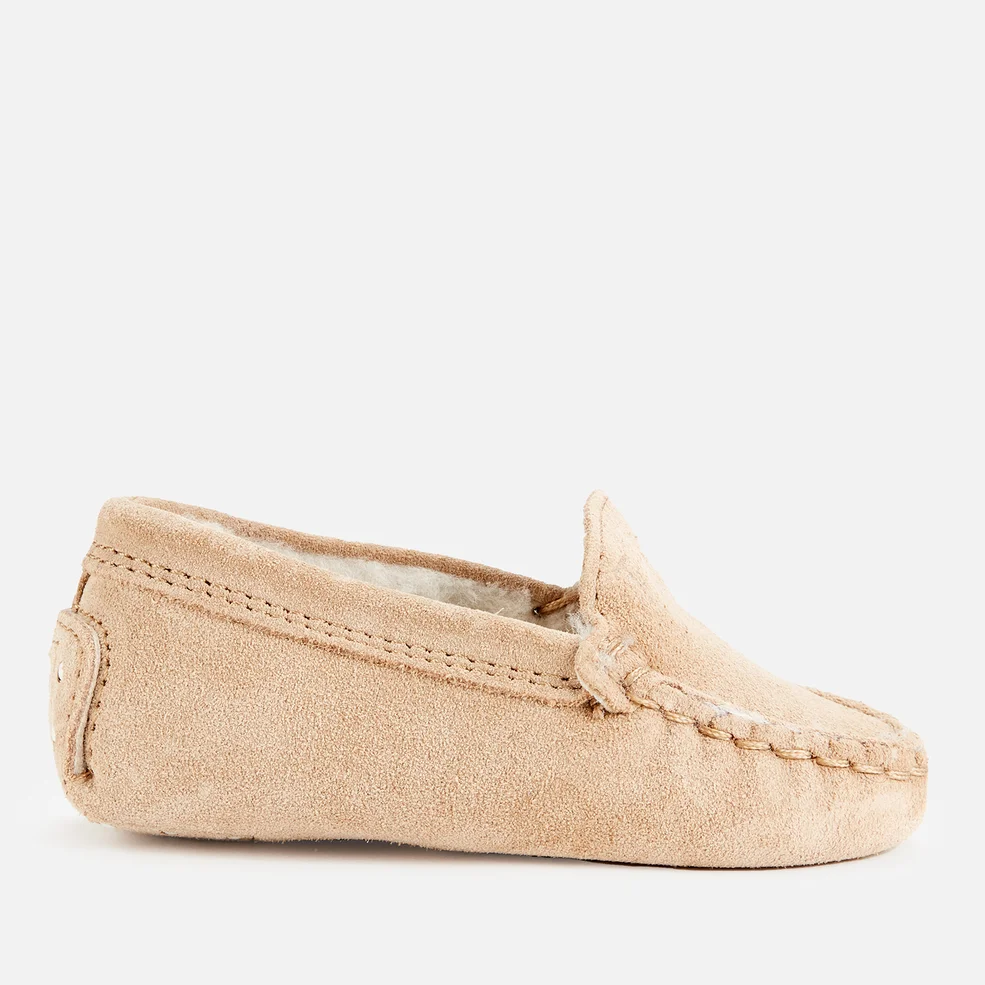Tods Babys' Suede Moccasin Loafers - Beige Image 1