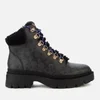 Coach Women's Janel Coated Canvas Hiking Style Boots - Charcoal - Image 1