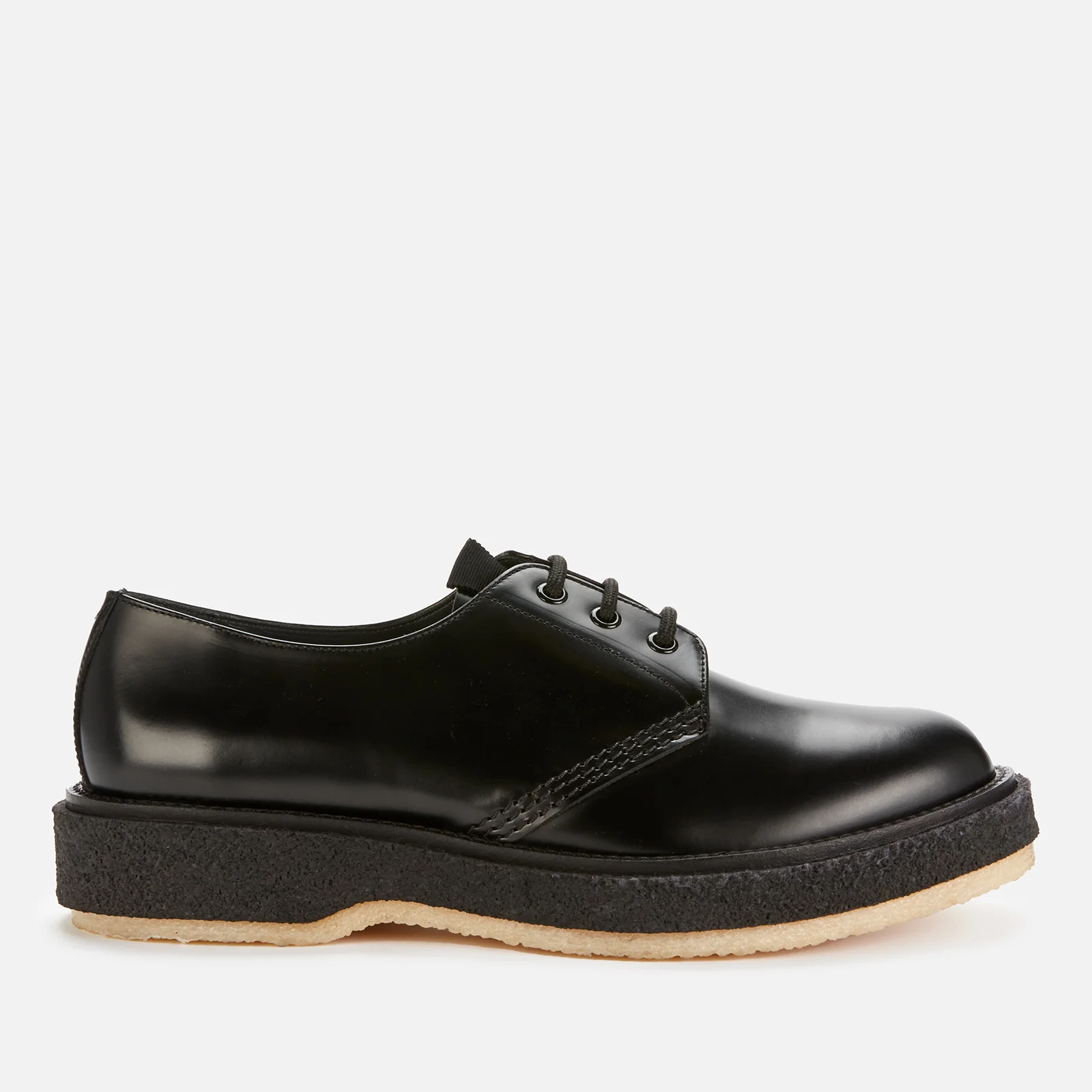 Adieu Men's X Etudes Type 130 Leather Crepe Sole Derby Shoes - Black Image 1