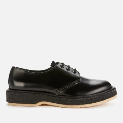 Adieu Men's X Etudes Type 130 Leather Crepe Sole Derby Shoes - Black