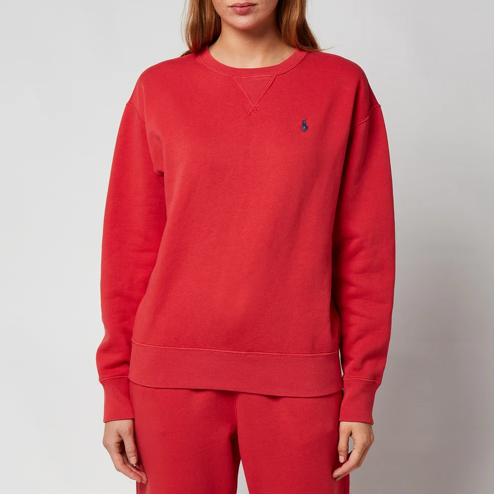 Polo Ralph Lauren Women's Logo Sweatshirt - Spring Red Image 1