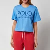 Polo Ralph Lauren Women's Cropped Boxy T-Shirt - Harbor Island Blue - Image 1