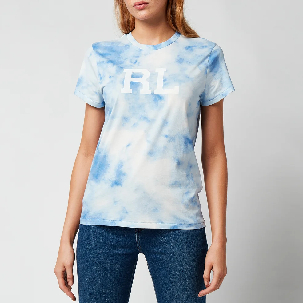 Polo Ralph Lauren Women's Bleach Print T-Shirt - Bleached Indigo Image 1