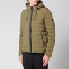 Mackage Men's Mike Stretch Lightweight Down Jacket With Hood - Olive - Image 1