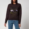 Maison Kitsuné Women's Big Fox Embroidery Regular Sweatshirt - Chocolate - Image 1
