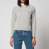 Maison Kitsuné Women's All Right Fox Patch Vintage Sweatshirt - Grey Melange - Image 1