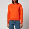 Maison Kitsuné Women's Tricolor Fox Patch Adjusted Sweatshirt - Orange - Image 1