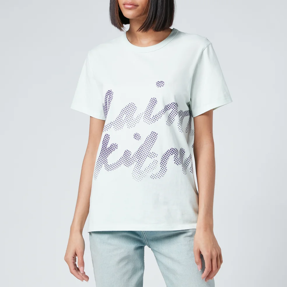 Maison Kitsuné Women's Handwriting Classic T-Shirt - Mint Image 1