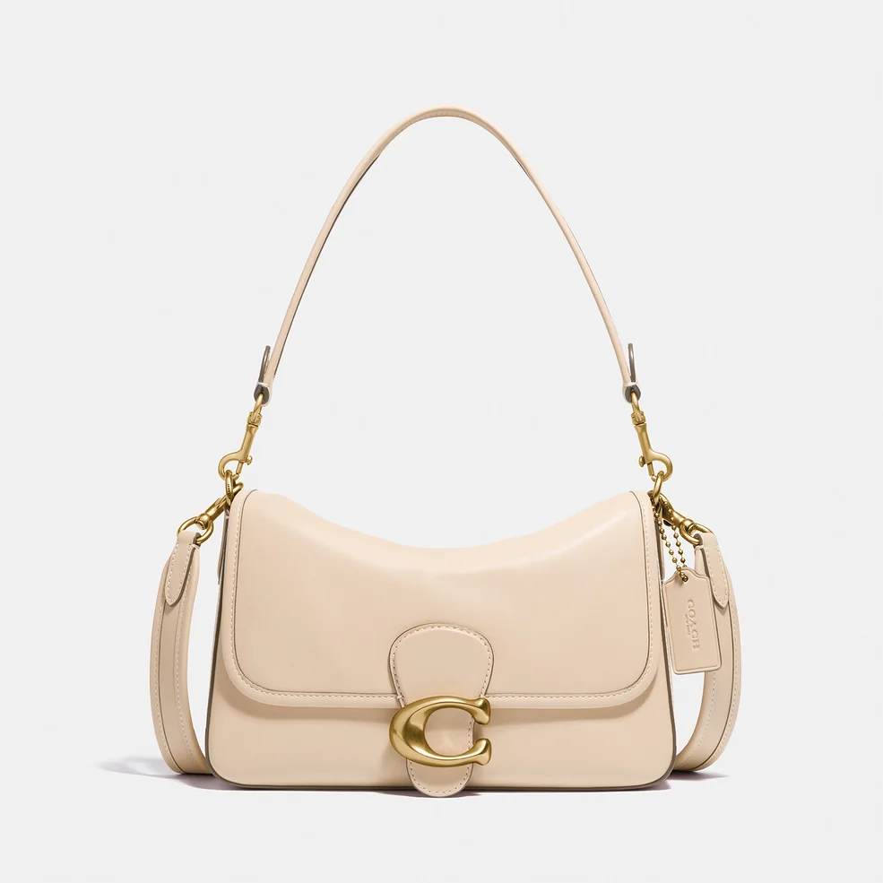 Coach Women's Soft Calf Leather Tabby Shoulder Bag - Ivory Image 1