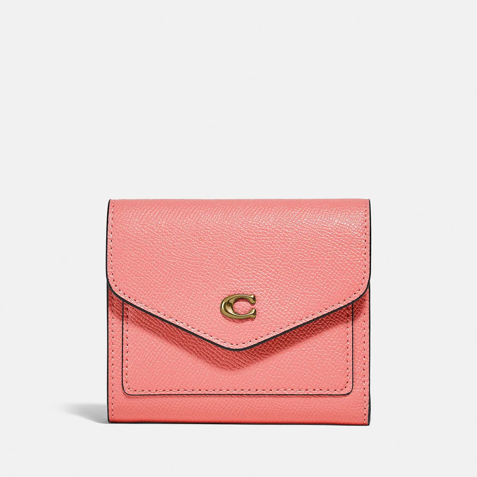 Coach Women's Crossgrain Leather Wyn Small Wallet - Candy Pink Image 1