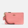 Coach Women's Polished Pebble Small Wristlet - Candy Pink - Image 1