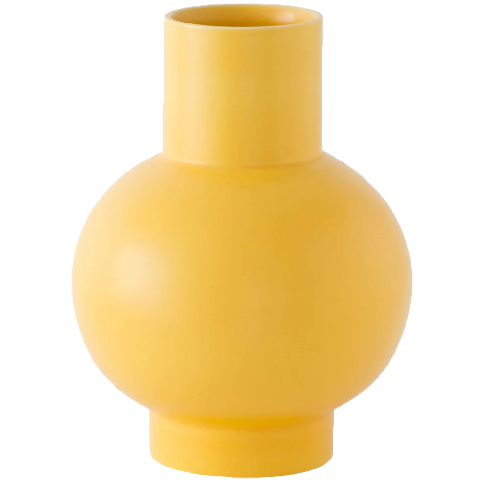 Raawii Strøm Vase - Yellow - Large Image 1