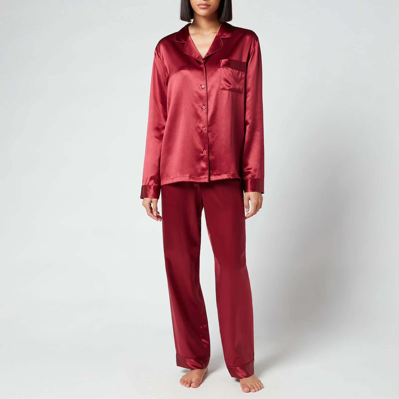 ESPA Silk Pyjamas - Claret Rose Image 1