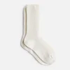 ESPA Home Cashmere Ribbed Knit Socks - White - Image 1