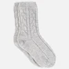 ESPA Cashmere Cable Knit Socks - Grey - Image 1