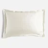 ESPA Home Oxford Edge Silk Pillowcase - Pearl White - Image 1