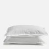 ESPA White 100% Cotton Sateen Stripe Pillowcase Pair - Image 1