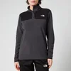 The North Face Women's Glacier Snap-Neck Pullover Sweatshirt - Asphalt Grey/Tnf Black - Image 1
