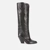 Isabel Marant Women's Lomero Leather Knee High Boots - Black - Image 1