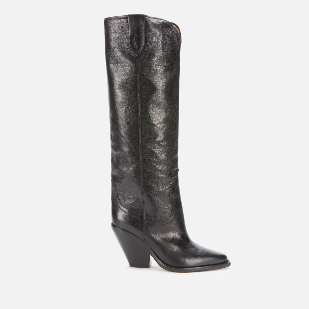 Isabel Marant Women's Lomero Leather Knee High Boots - Black Image 1
