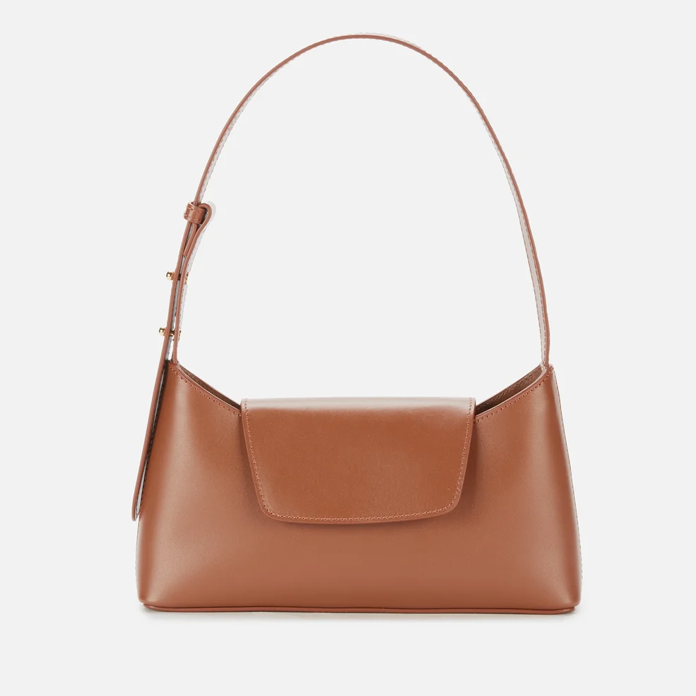 Elleme Women's Envelope Pearl Shoulder Bag - Cognac Image 1