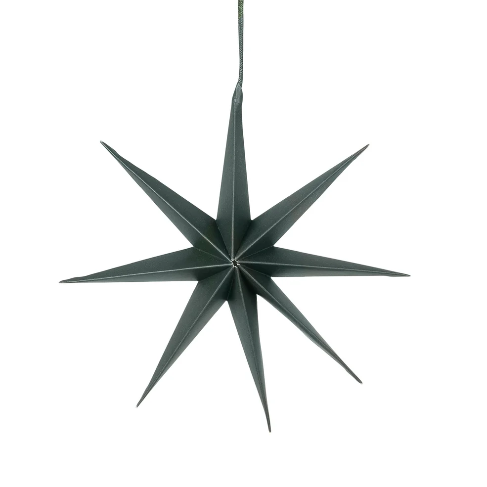 Broste Copenhagen Star Decoration - Green - L Image 1