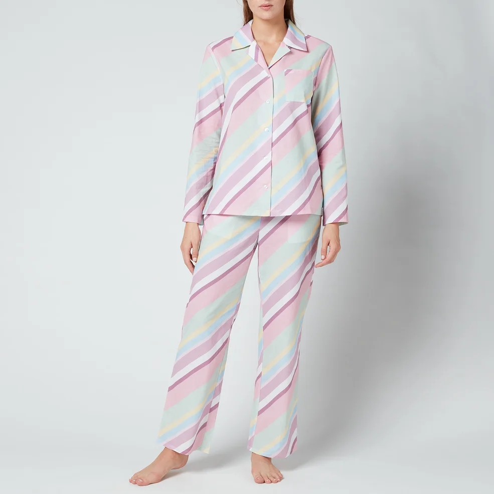 Olivia Rubin Women's Peggy Pyjamas - Multi Pastel Stripe Image 1