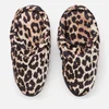 Ganni Women's Quilted Indoor Ruffle Slippers - Leopard - Image 1