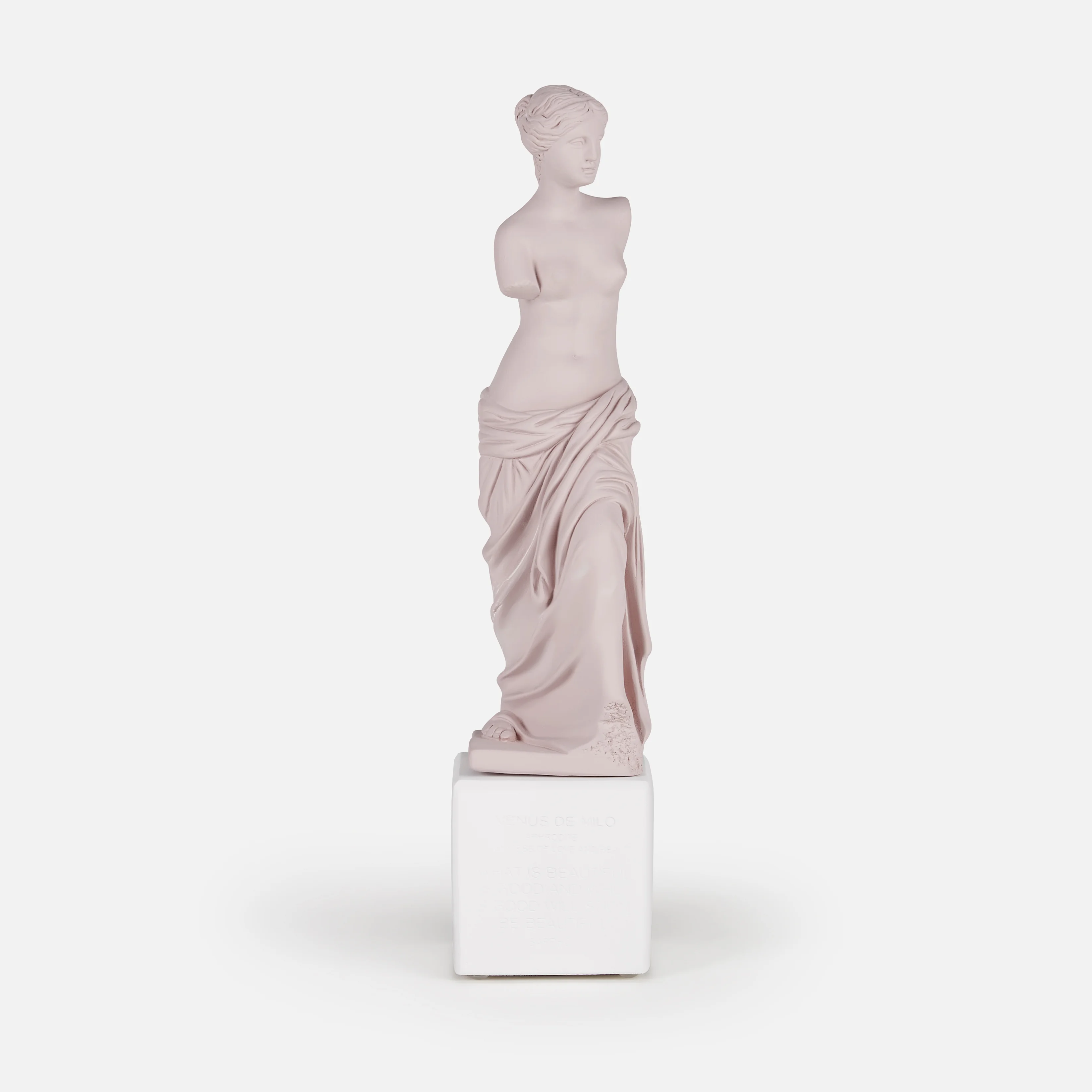 Sophia Enjoy Thinking Venus Standing Statue - Powder Pink - Medium Image 1