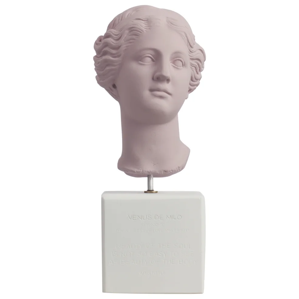 Sophia Enjoy Thinking Venus Head Statue - Powder Pink - Medium Image 1