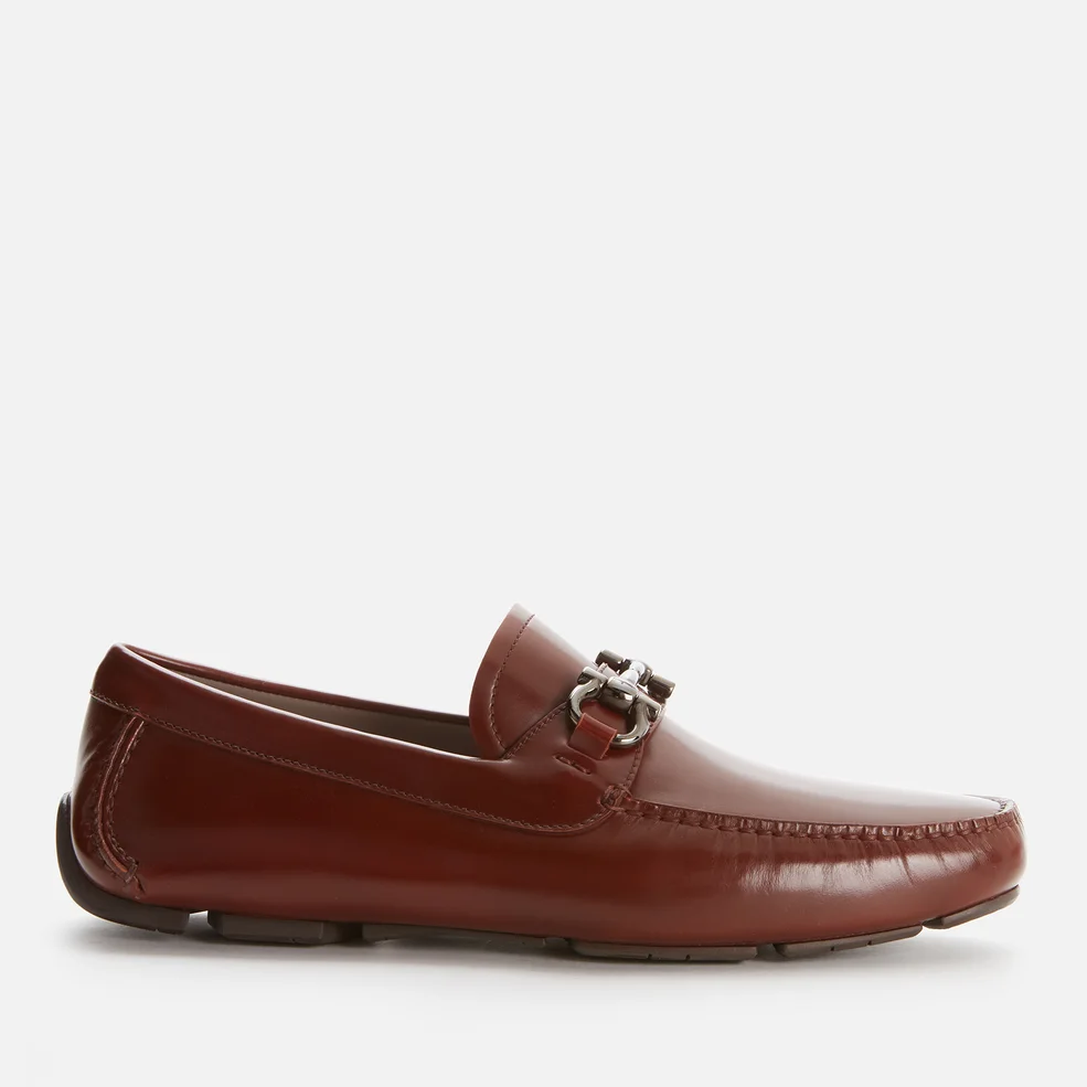 Salvatore Ferragamo Men's Parigi Leather Driving Shoes - Brown Image 1