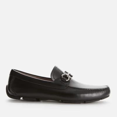 Salvatore Ferragamo Men's Parigi Leather Driving Shoes - Black