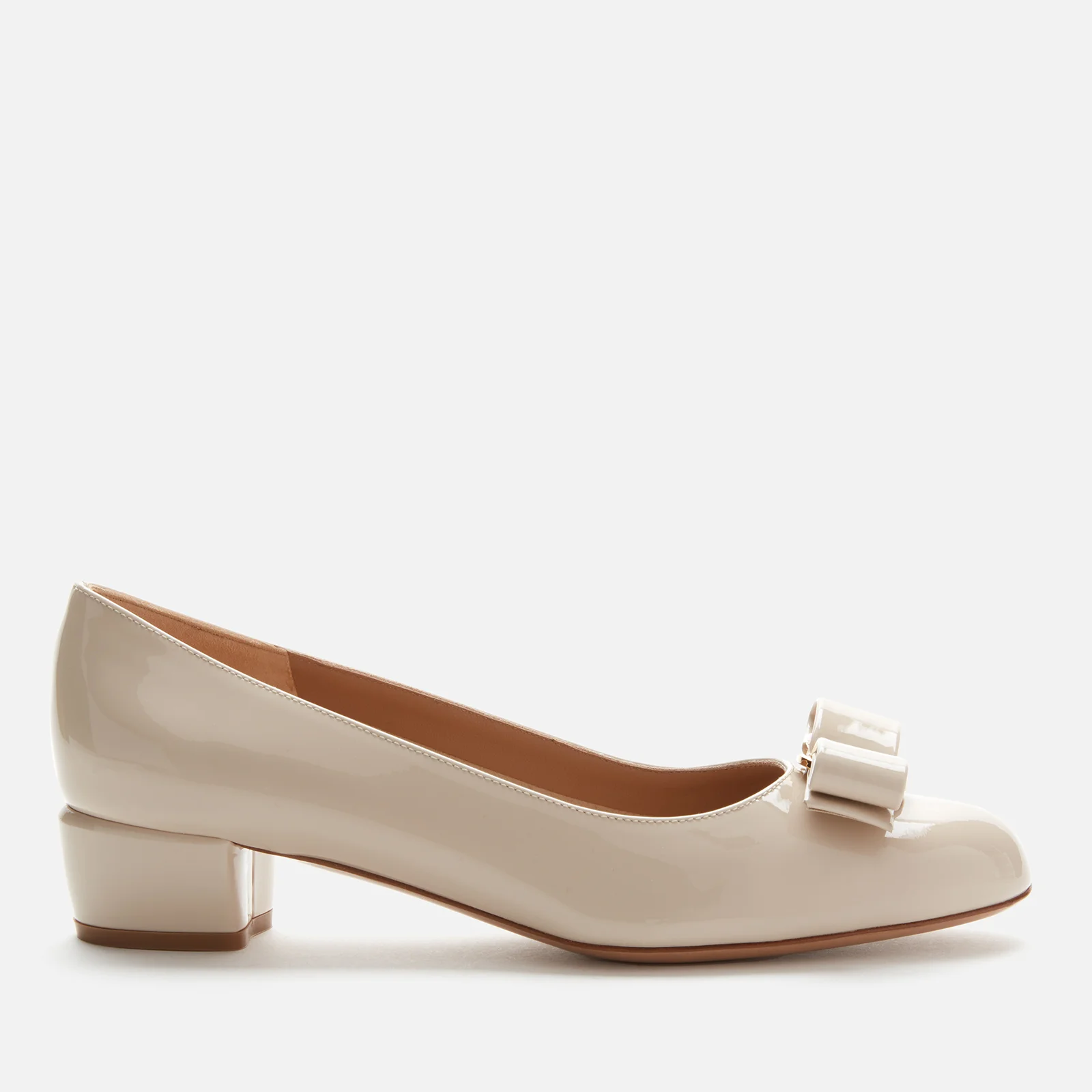 Salvatore Ferragamo Women's Vara 1 Heeled Shoes - White Image 1