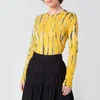 Proenza Schouler Women's Tie Dye Sleeve T-Shirt - Yellow Tie Dye - Image 1
