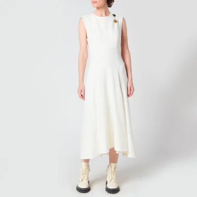 Proenza Schouler Women's Crepe Seamed Dress - Off White